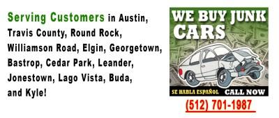 We buy your junk car, Austin, Texas