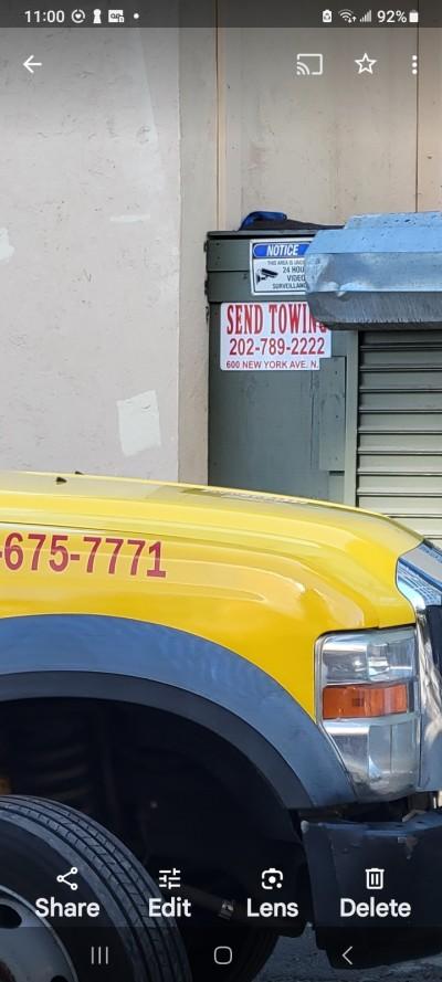 Send Towing, Washington, District of Columbia