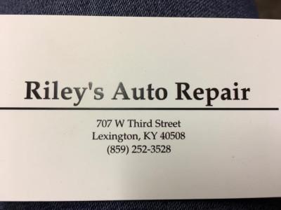 Riley's Auto Repair, Lexington, Kentucky