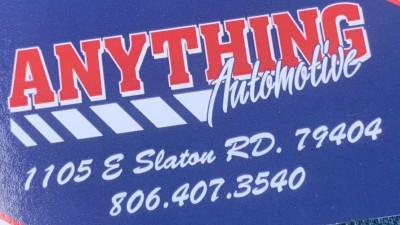 Anything Automotive, Lubbock, Texas