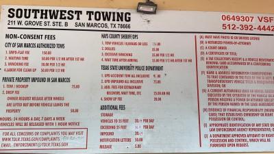 Southwest Towing LLC, San Marcos, Texas