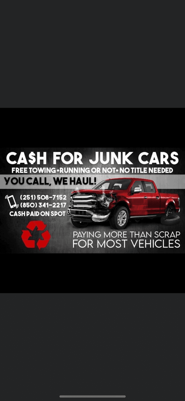 Cash for junk cars, Pensacola, Florida