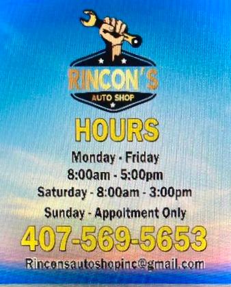 Rincon's Auto Shop, Orlando, Florida