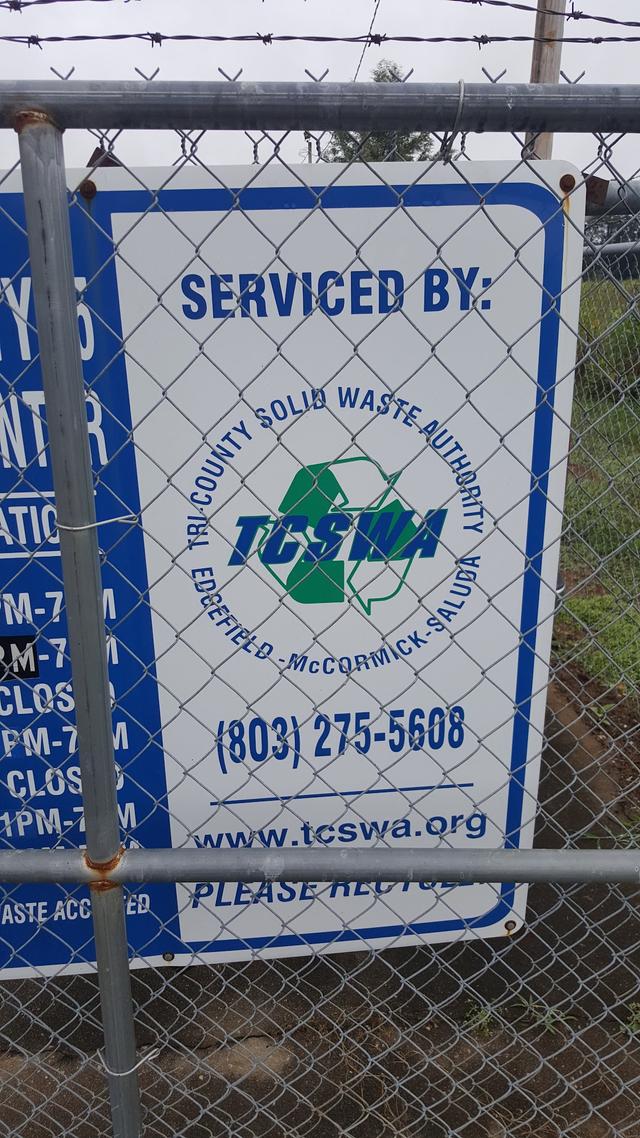 Saluda County Recycling Center, Saluda, South Carolina