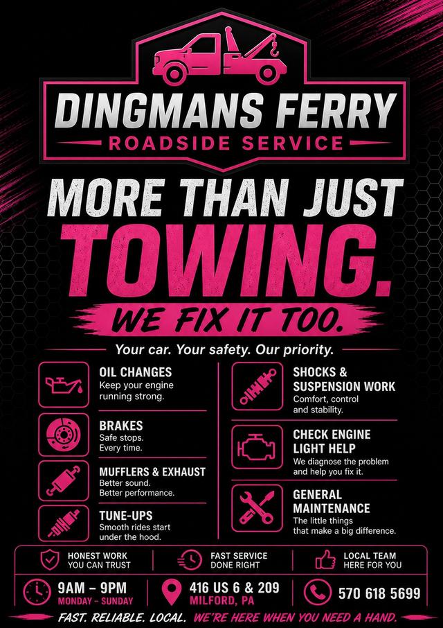 Dingmans Ferry Roadside Service, Milford, Pennsylvania