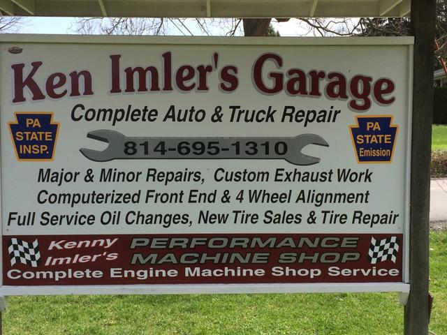 Ken Imler's Garage & Complete Automotive Machine Shop, East Freedom, Pennsylvania
