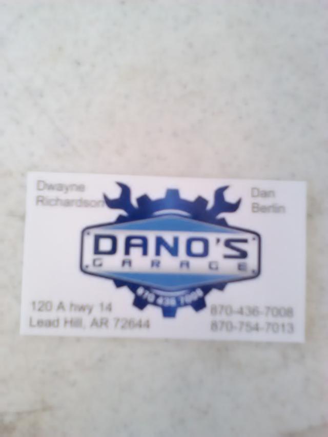 Dano's Garage, Lead Hill, Arkansas