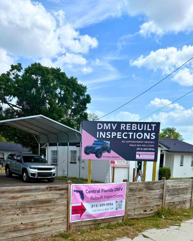 Central Florida DMV Rebuilt Inspections, Tampa, Florida