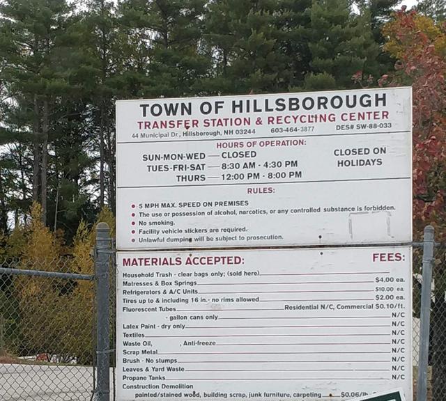 Hillsborough Solid Waste Facility, Hillsborough, New Hampshire