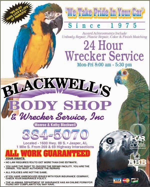 Blackwell's Body Shop & Wrecker Service, Inc.