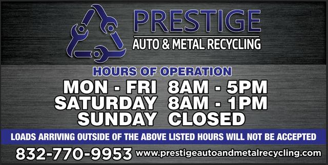 Prestige Auto & Metal Recycling, Houston, Texas