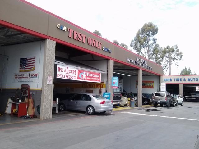 Car Test Only center, Lake Forest, California