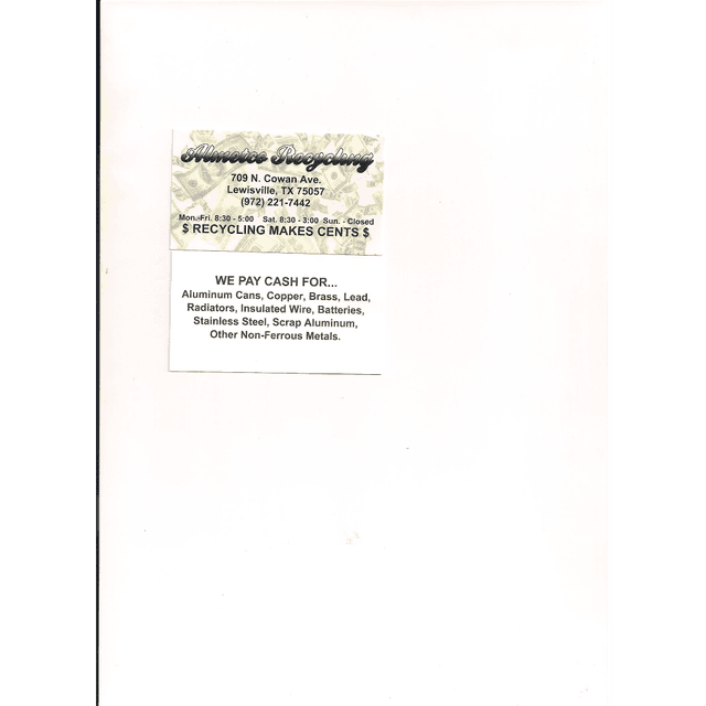 Almetco Recycling, Lewisville, Texas