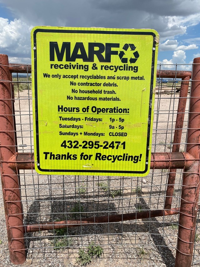 Marfa Recycling Center
