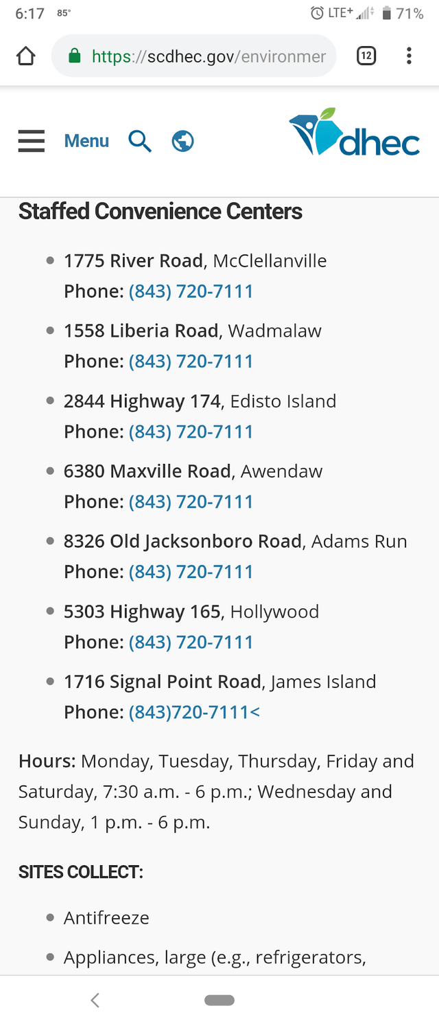 Edisto Island Convenience Center