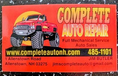 Complete Auto Repair, Allenstown, New Hampshire