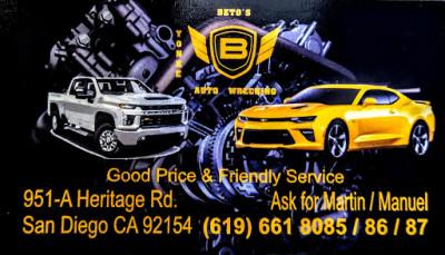 Beto's Auto Wrecking, Rancho San Diego, California