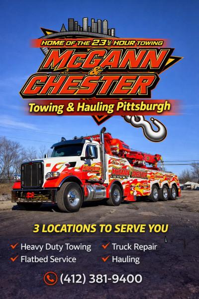 McGann & Chester Towing and Heavy Duty, Pittsburgh, Pennsylvania