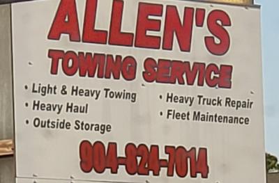 Allen's Towing, St. Augustine, Florida