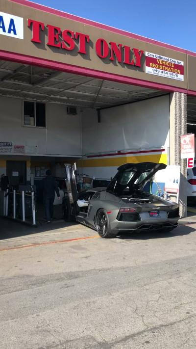 Car Test Only center, Lake Forest, California