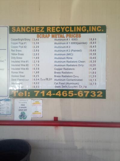 Sanchez Recycling Inc, Moreno Valley, California