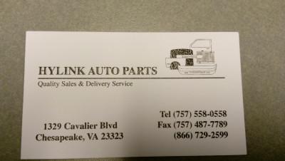 Hylink Auto Parts Inc, Chesapeake, Virginia
