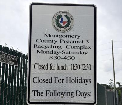 Montgomery County Precinct 3 Residential Recycling Center, Balch Springs, Texas
