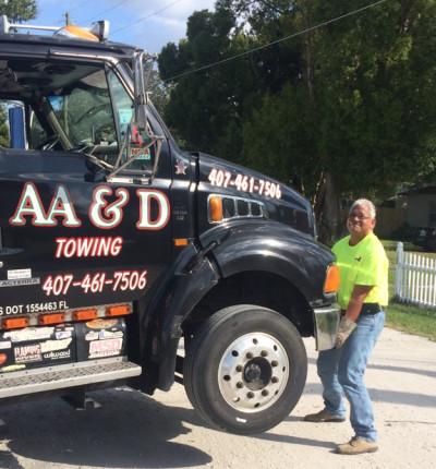 Orlando Towing Truck service By AA&D, Orlando, Florida