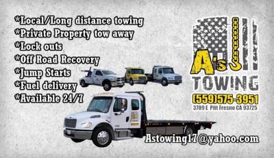 A's towing, Fresno, California