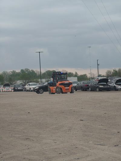 Car impound lot, Indianapolis, Indiana