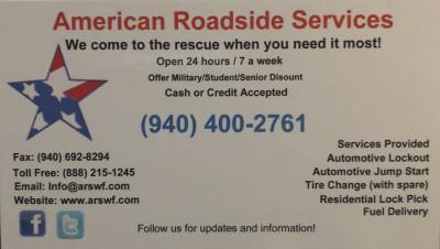 American Roadside Services, Wichita Falls, Texas