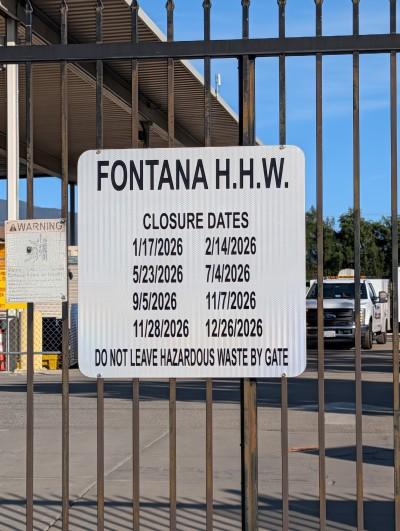 Fontana Household Hazardous Waste Facility, Fontana, California