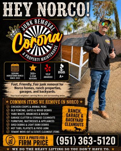Corona Junk Removal & Property Maintenance LLC., Corona del Mar, California