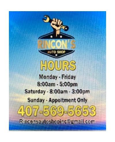 Rincon's Auto Shop, Orlando, Florida