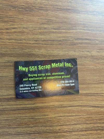 Hwy 551 Scrap Metal Inc.