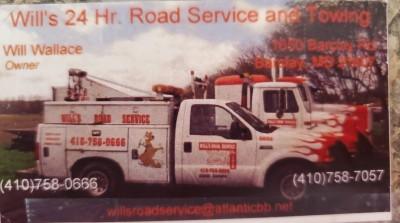 Will's Road Service & 24 Hour Towing LLC, Barclay, Maryland