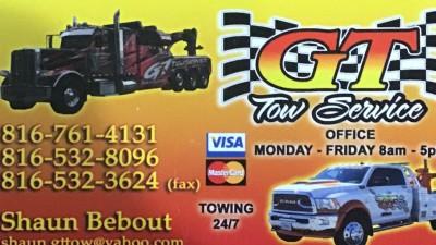 GT Tow Service, Raymore, Missouri