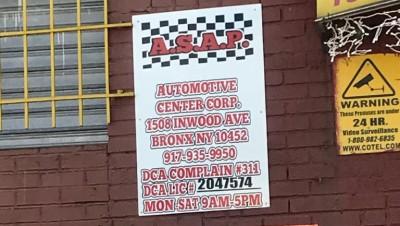 A.S.A.P Automotive Center Corp. -Towing Bronx, Bronx, New York