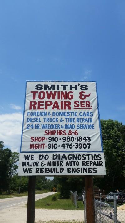 Smith's Towing & Repair Service, Godwin, North Carolina