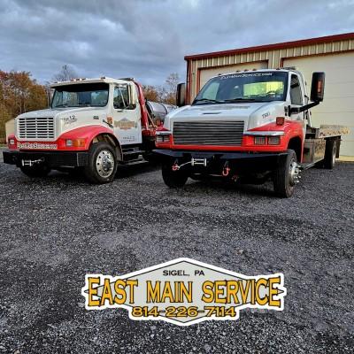 East Main Service Towing/Recovery, Sigel, Pennsylvania