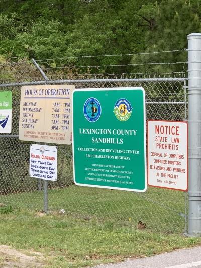 Lexington County Collection and Recycling Center at Sandhills in West Columbia, West Columbia, South Carolina
