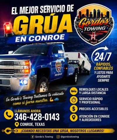 Gordo’s Towing, Conroe, Texas