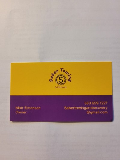 Saber towing and recovery llc