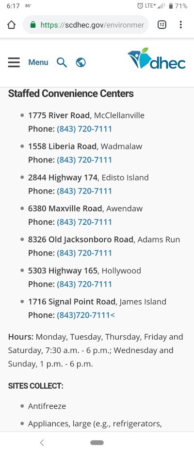 Edisto Island Convenience Center