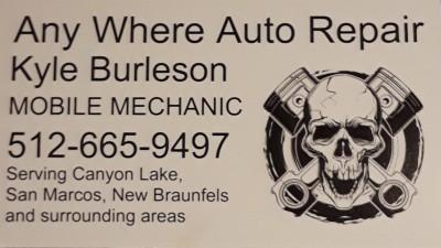 Any Where Auto Repair, Canyon Lake, Texas
