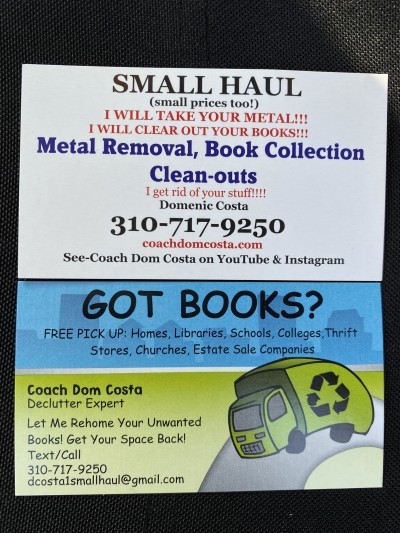 CoachDomCosta FREE Scrap Metal & Book Recycling