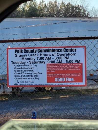 Polk County Grassy Creek Convenience Center