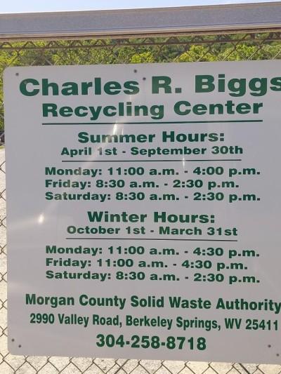 Charles R Biggs Recycling Center, Berkeley Springs, West Virginia