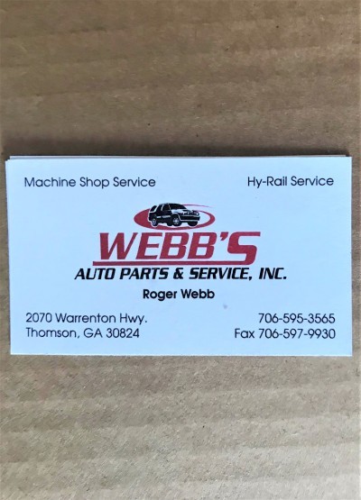 Webb's Auto Parts & Services