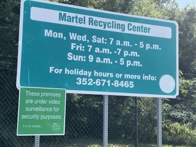 Martel Recycling Center, Camp Ocala, Florida